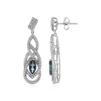 London Blue Topaz Silver Earrings