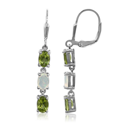 Peridot Silver Earrings