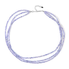Tanzanite Silver Necklace
