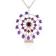 Rhodolite Silver Necklace (Gems en Vogue)