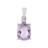 Rose de France Amethyst Silver Pendant