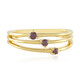 I2 Purple Diamond Silver Ring