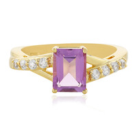 Rose de France Amethyst Silver Ring