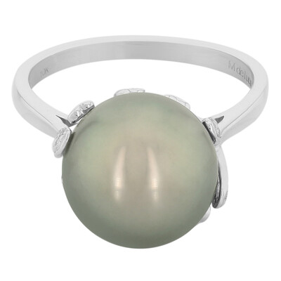 10K Tahitian Pearl Gold Ring (M de Luca)