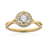 14K White Sapphire Gold Ring (CIRARI)