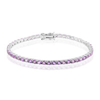 Bolivian Amethyst Silver Bracelet