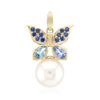 9K White South Sea Pearl Gold Pendant (Michelle Albala)