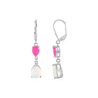 Welo Opal Silver Earrings