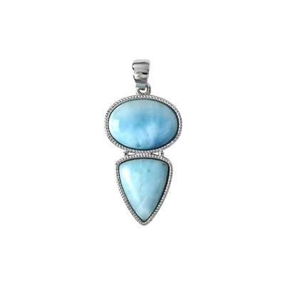 Larimar Silver Pendant