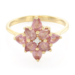 18K Unheated Padparadscha Sapphire Gold Ring (AMAYANI)