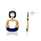 14K Lapis Lazuli Gold Earrings (CIRARI)