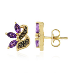 Amethyst Silver Earrings