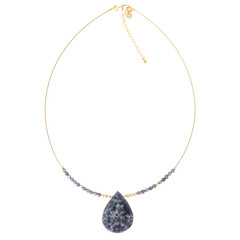 Iolite Silver Necklace