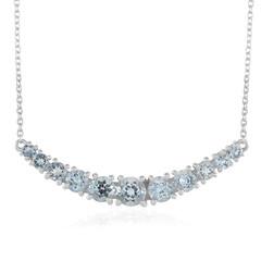 Brazilian Aquamarine Silver Necklace