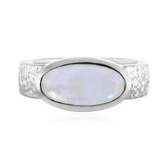 Rainbow Moonstone Silver Ring