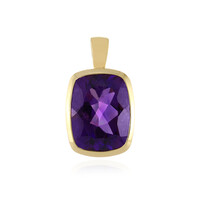 Siberian Amethyst Silver Pendant