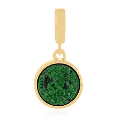 Uvarovite Silver Pendant