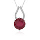 Madagascar Ruby Silver Necklace (de Melo)