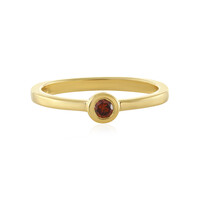 I3 Red Diamond Silver Ring