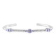 Tanzanite Silver Bangle