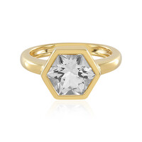 White Topaz Silver Ring