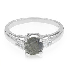 Romanian Spectrolite Silver Ring