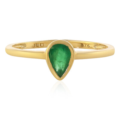 9K Zambian Emerald Gold Ring