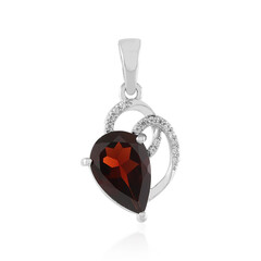 Mozambique Garnet Silver Pendant