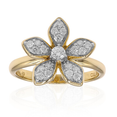 9K SI1 (G) Diamond Gold Ring (Annette)