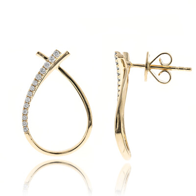 14K I1 (H) Diamond Gold Earrings (CIRARI)