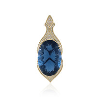 14K Colour Change Fluorite Gold Pendant (de Melo)