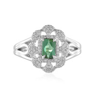 Benedito Green Tourmaline Silver Ring