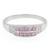 Ceylon Pink Sapphire Silver Ring