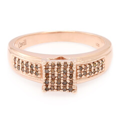 Fancy Diamond Silver Ring