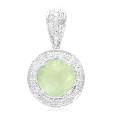 Prehnite Silver Pendant
