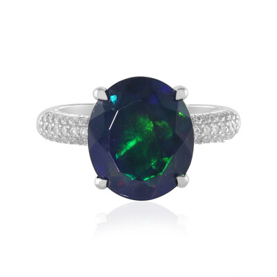 Mezezo Opal Silver Ring