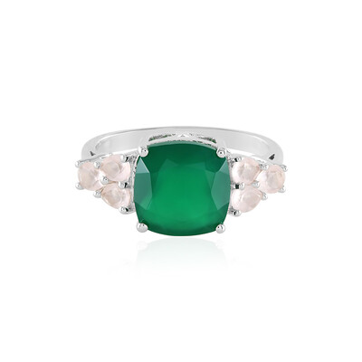Green Onyx Silver Ring