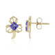 9K AAA Tanzanite Gold Earrings (Ornaments by de Melo)