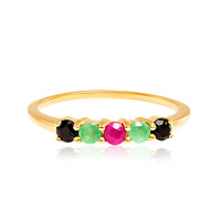 Black Sapphire Silver Ring