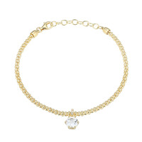 White Topaz Silver Bracelet