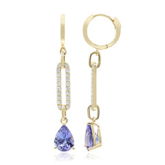 14K AAA Tanzanite Gold Earrings (CIRARI)