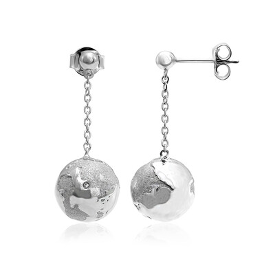 SI Diamond Silver Earrings
