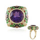 Amethyst Silver Ring (Adela Silber)
