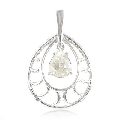 Cuprian Tourmaline Silver Pendant