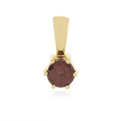 Raspberry Zircon Silver Pendant