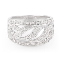 White Sapphire Silver Ring