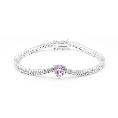 Bolivian Amethyst Silver Bracelet