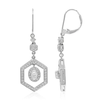 18K SI1 (H) Diamond Gold Earrings (CIRARI)
