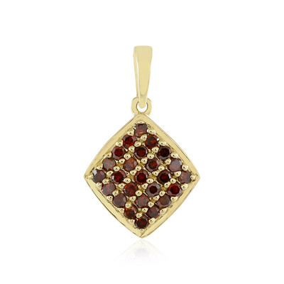 9K I2 Red Diamond Gold Pendant