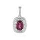 Malawi Garnet Silver Pendant